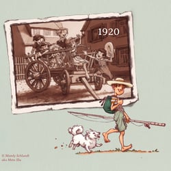 1920 Auf dem Weg zum See