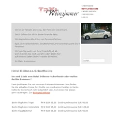 Taxi Weinzimmer