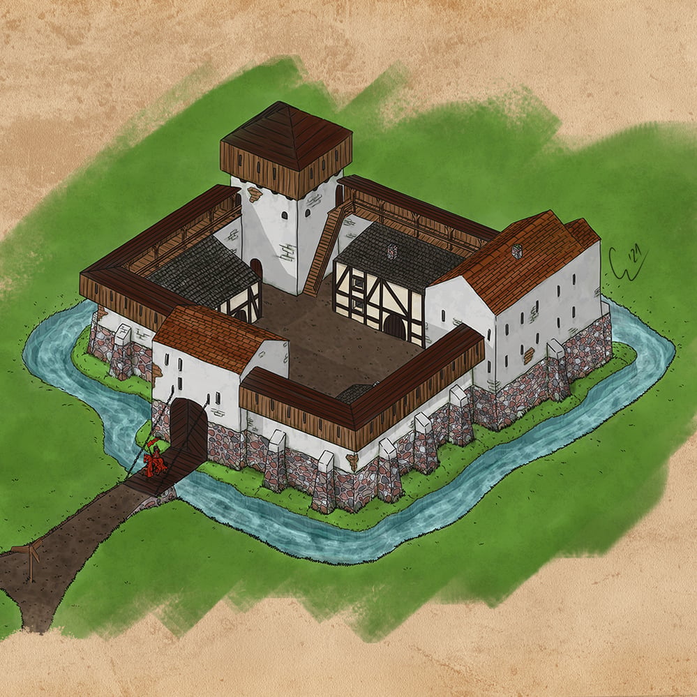 Rekonstruktion von Burg Storkow