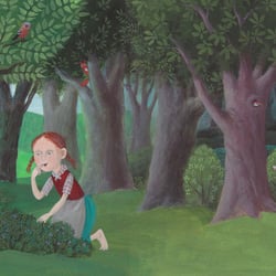 Hänsel und Gretel verliefen sich im Wald