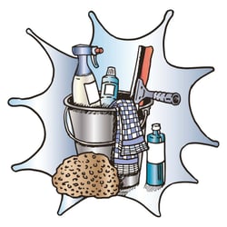 Illustration für Glasreinigungsunternehmen