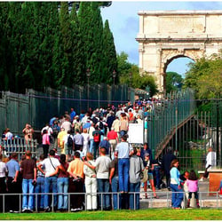 Ansturm auf das Forum Romanum
