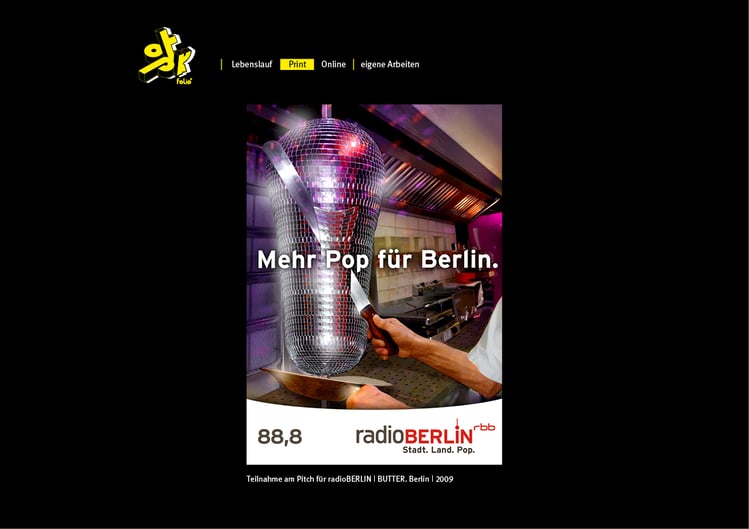 Pitch für radioBERLIN 88,8 bei BUTER.Berlin
