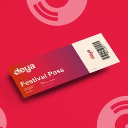 Ticket im Corporate Design