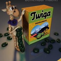 Plakat – Advertising Halsbonbons