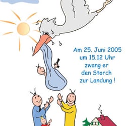 Geburtsanzeige, Illustrator