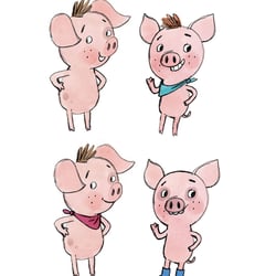 Characters sketches for the book „Bis bald im Wald!“