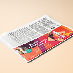 Anzeige in Tageszeitung
