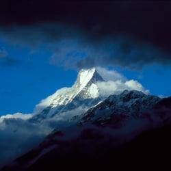 Machapuchare after rain
