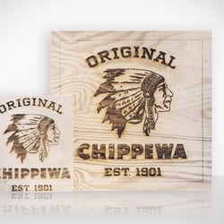 project a – Chippewa Lasergravur in Holz | Produktfotografie