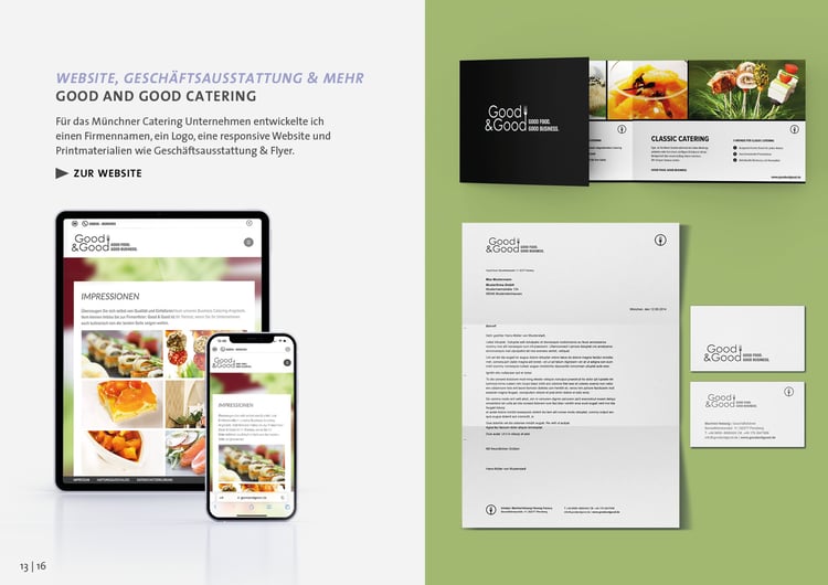 WEBSITE, GESCHÄFTSAUSSTATTUNG & MEHR – GOOD AND GOOD CATERING