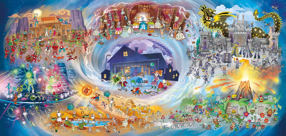 Wimmelbild Spiel mit der Zeit_Friedrichstadt-Palast Berlin