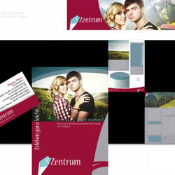 Logodesign, Editorial Design/Digital Media, Folder für Veranstaltungskonzept SZentrum