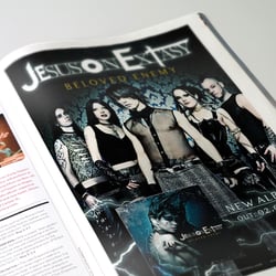 Anzeigengestaltung „Jesus on Extasy“ (Drakkar Rec.)