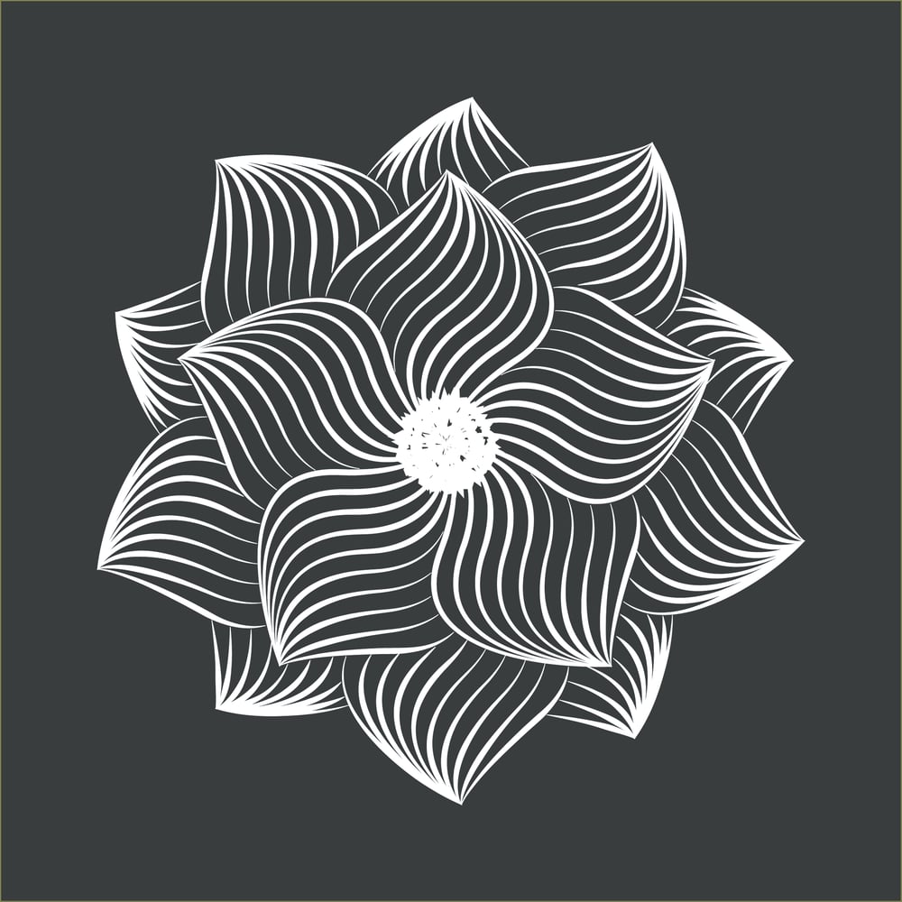 Linocutstil Blume Blume 0