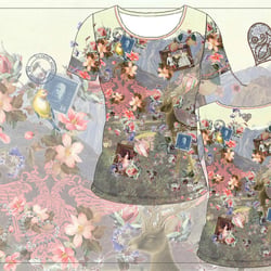 Trachtenshirt mit Print und Stick