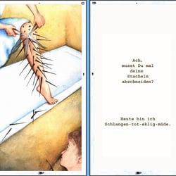 Mischtechnik aus Aquarell und Buntstift