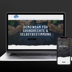 Ursprungslayout der Website vom Verfassungsbündnis Schweiz