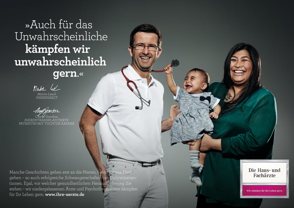 Kampagne der Kassenärztlichen Bundesvereinigung für die Agentur rsm
