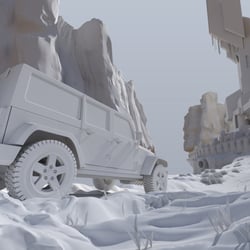 RAW 3D Scene Rendering