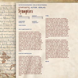 Webseite für Synoptics
