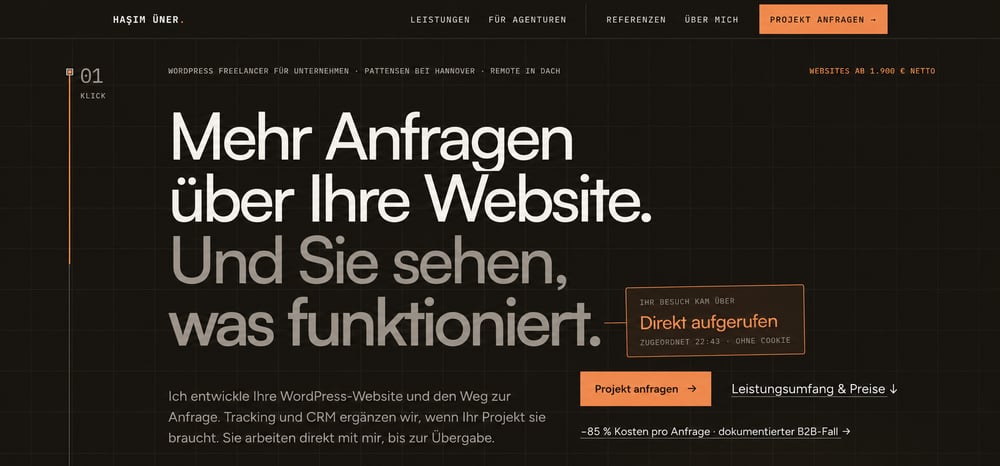 hasimuener.de – WordPress-Website
