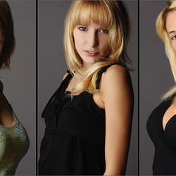 Finalistinnen bei einem Model-Wettbewerb