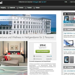 Layout und Reinzeichnung Landingpage „Hotel Heiligendamm“ für DailyDeal GmbH