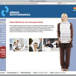 Website „KÖRNER Rotationsdruck“