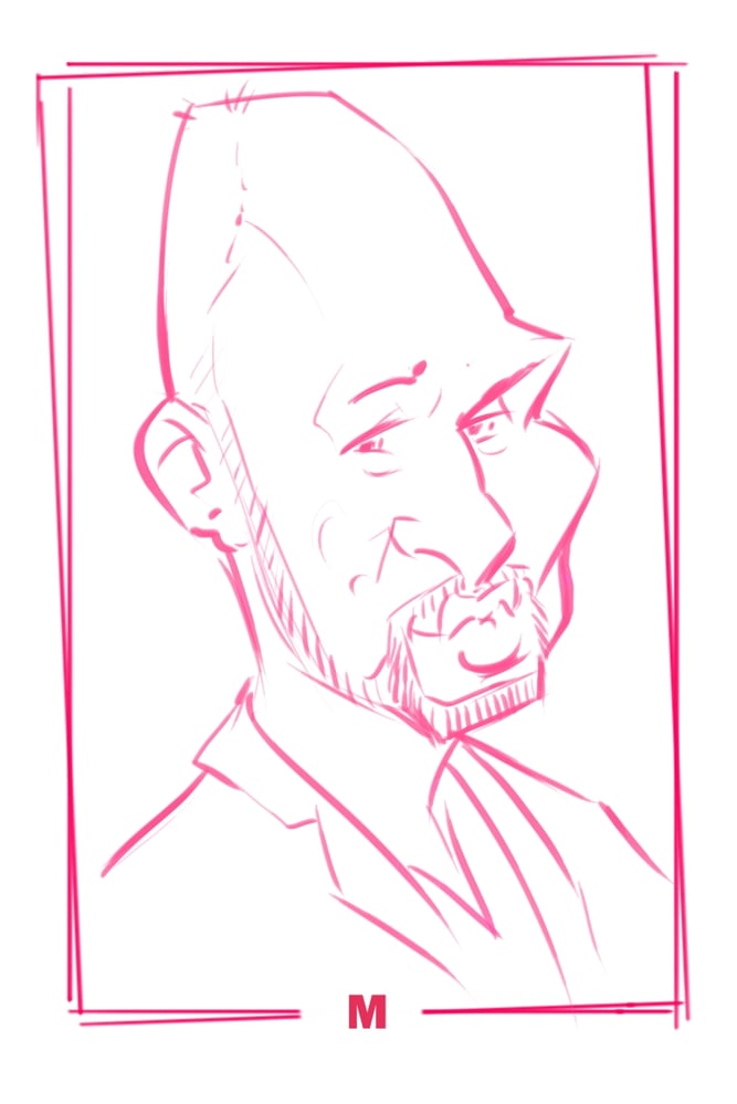 Digitale Live Karikatur