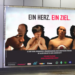 EIN HERZ. EIN ZIEL. | Kampagne Anti-Rassismus-Spot | Plakat, DVD, CityCards
