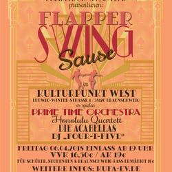Plakat Flapper Swing Sause (Illustration und Gestaltung)