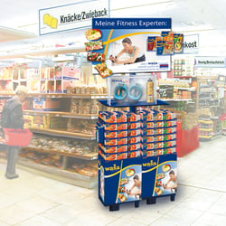 Fitness im Store H+S Glas