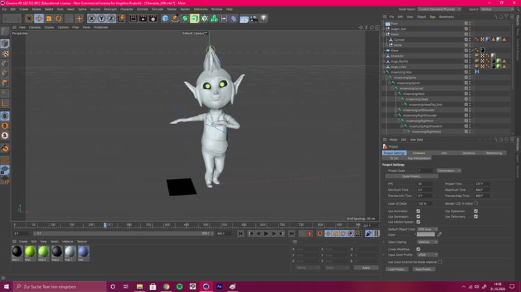 Dokumentation 3D-Character
