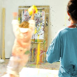 Action Painting Junggesellinnen Abschied