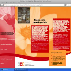 Internetseite Homöopathie