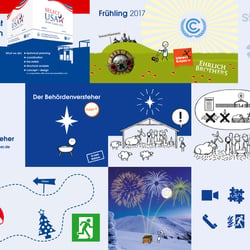 Kommunikationsdesign & Illustrationen / Kunde: fair solution GmbH & Co. KG, Hannover