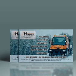 Zeitungs-Werbung Unimog Huber (Print)