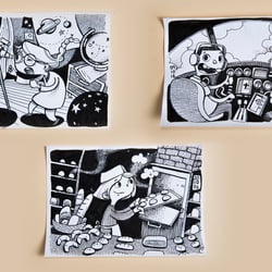 Inktober 2016 – Ich habe andere Illustratoren nach ihren Kindheits-Berufswünschen gefragt