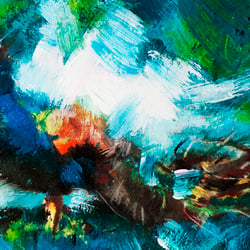 colored peacock