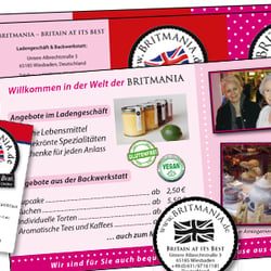 Corporate Design für „Britmania“ Wiesbaden