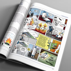 Mitarbeiter Magazin – Comicserie für die Juniorseite