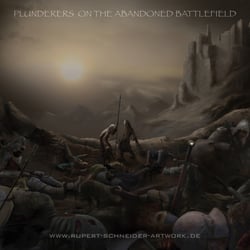 PLÜNDERER AUF DEM VERLASSENEN SCHLACHTFELD