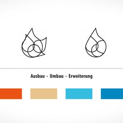 Logoentwicklung, Farben und Typography