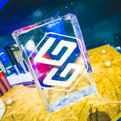 Company Logo in Ice @ the Outdoor Bar