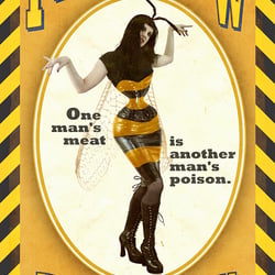 »Freakshow – Wasp-Woman« Fotomanipulation