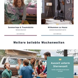 Tchibo: Homepage und Contentmodule