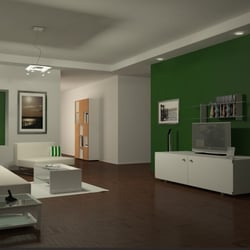 Wohnzimmer bei Nacht