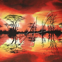 Warm Reflection, 70 × 50 cm