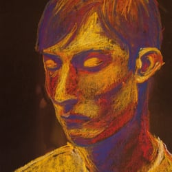 Portrait, Pastellkreide
